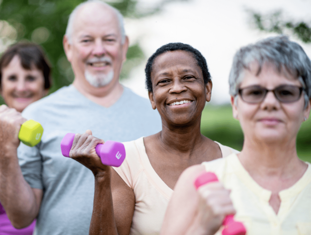 People with Fibromyalgia doing exercises