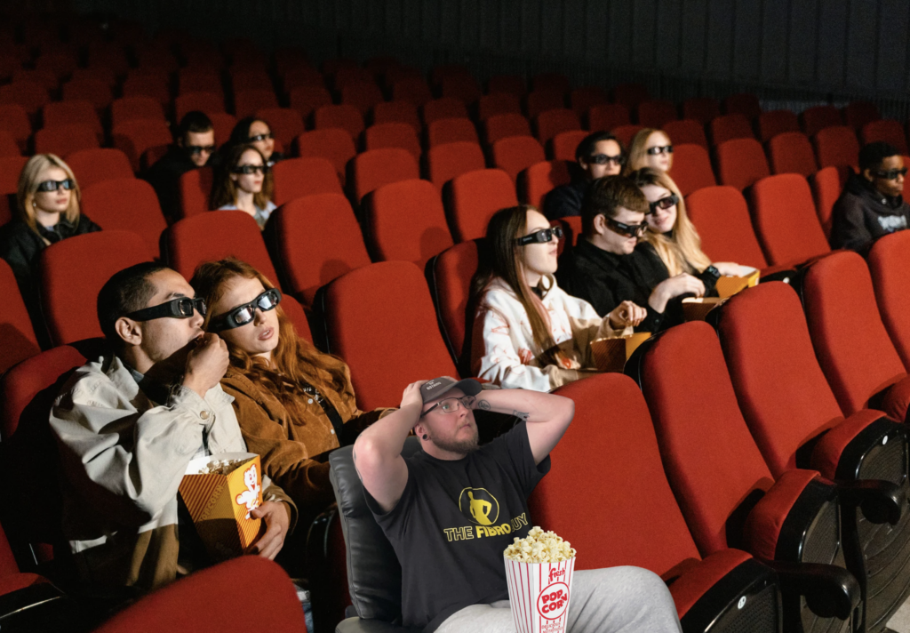 People in a movie theater