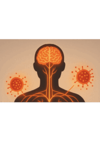 the image is someone who's whole nervous system and immune system has been affected by MCAS