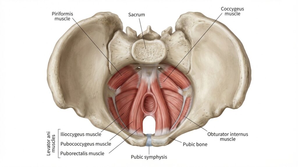 The female pelvic floor