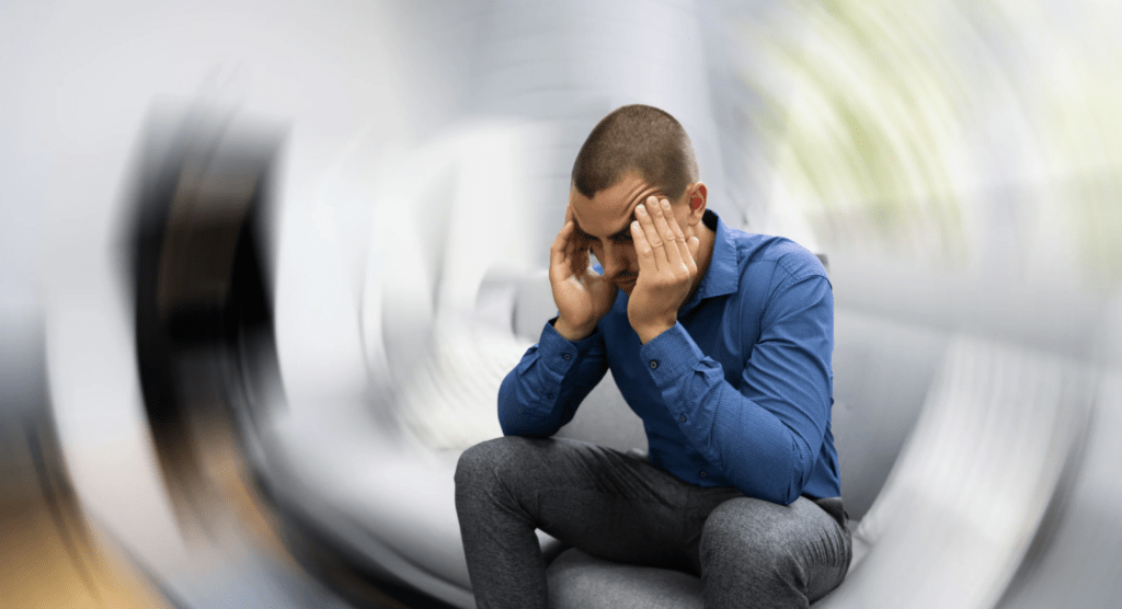 A hypemrobile man struggling with brain fog