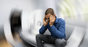 A hypemrobile man struggling with brain fog