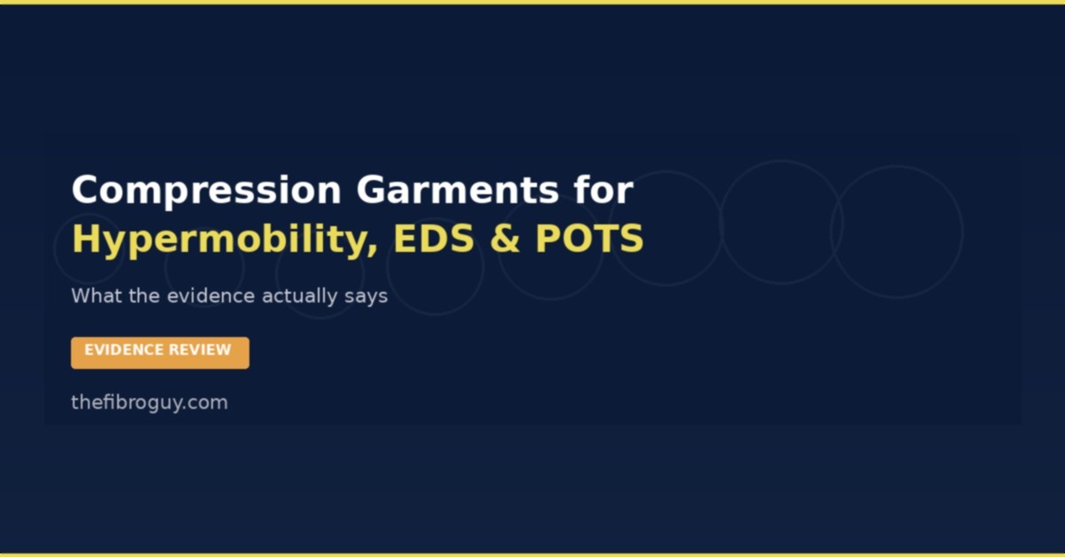 Compression garments for hypermobility EDS and POTS evidence review