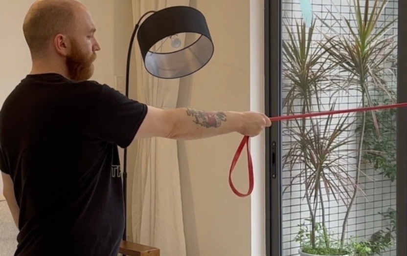 Hypermobile resistance band exercise