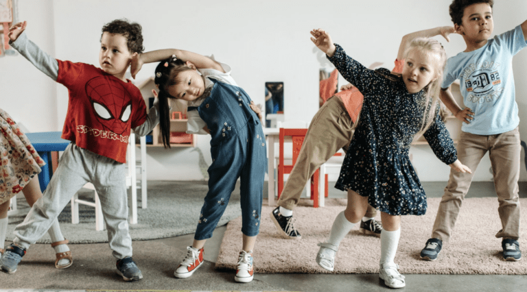 Hypermobile children playing